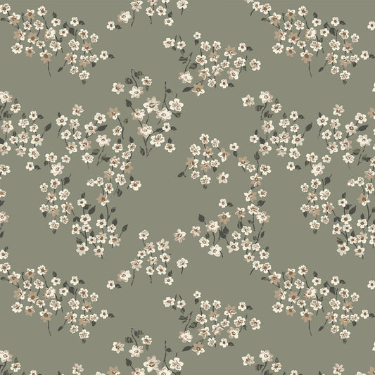 P-2889-636-SAGE-NEUTRAL PRINTED CREPON 100% RAYON CREPON