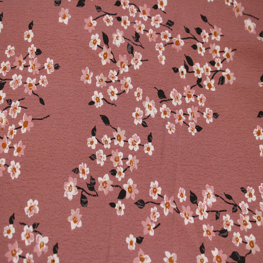 P-2889-754-COCOA-ROSE - PRINTED POLY MOROCCAN 100% POLY