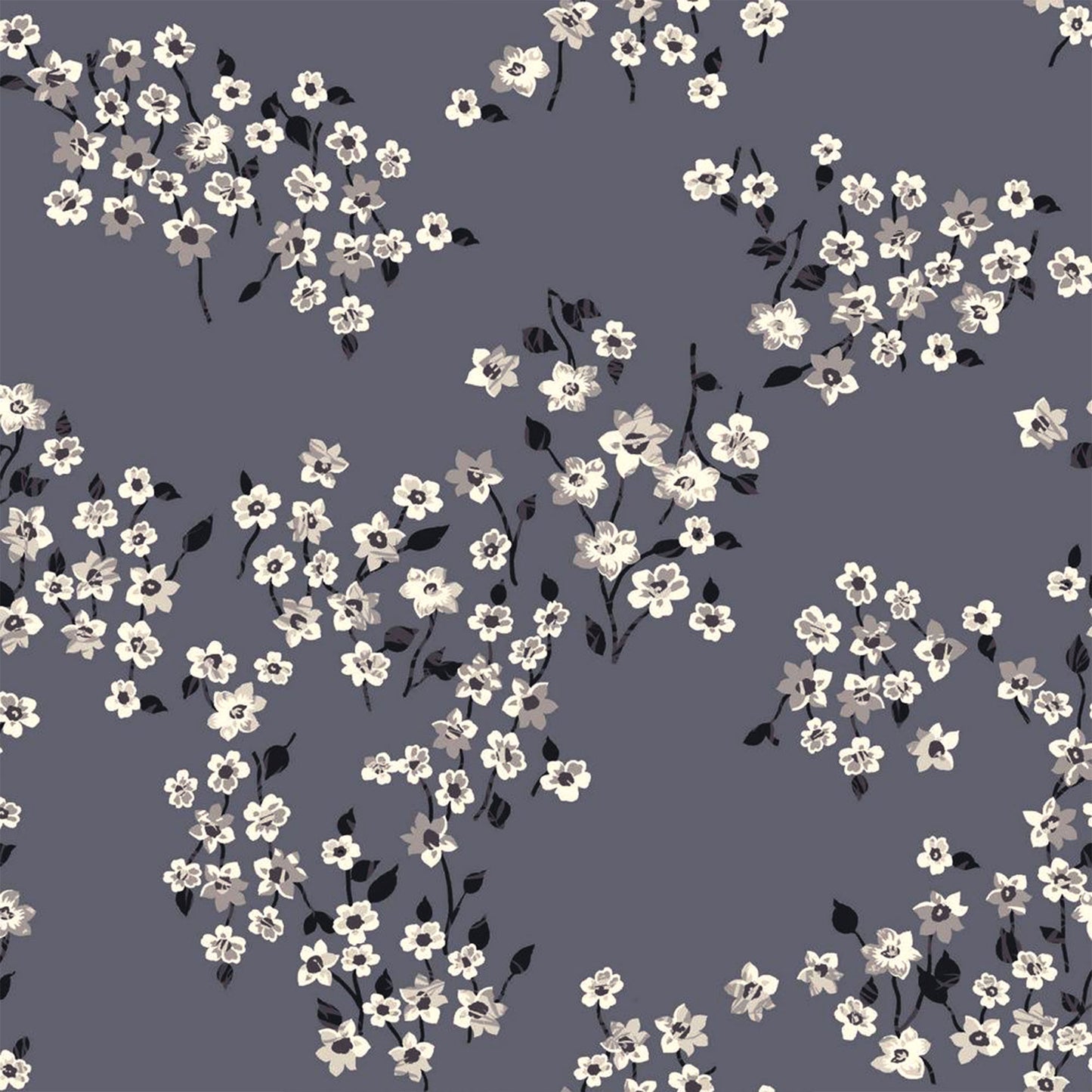 P-2889-754-GREY-SILVER - PRINTED POLY MOROCCAN 100% POLY