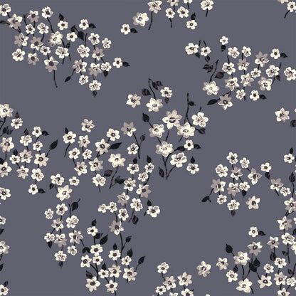 P-2889-754-GREY-SILVER - PRINTED POLY MOROCCAN 100% POLY