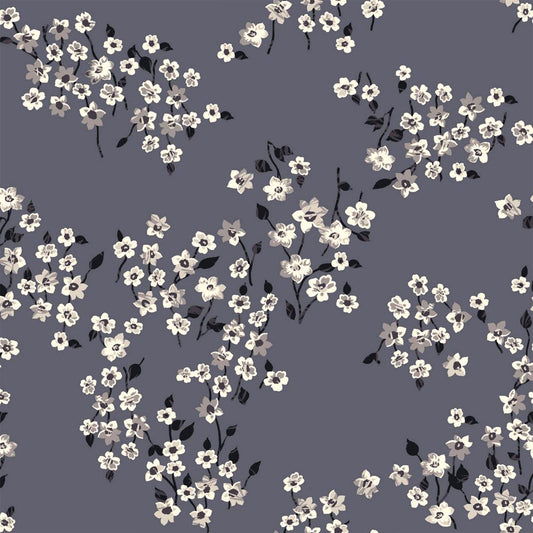 P-2889-754-GREY-SILVER - PRINTED POLY MOROCCAN 100% POLY