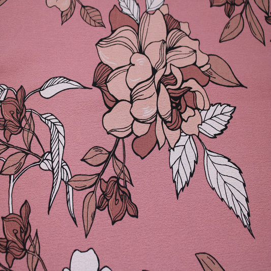 P-2905-754-MAUVE-LATTE - PRINTED POLY MOROCCAN 100% POLY