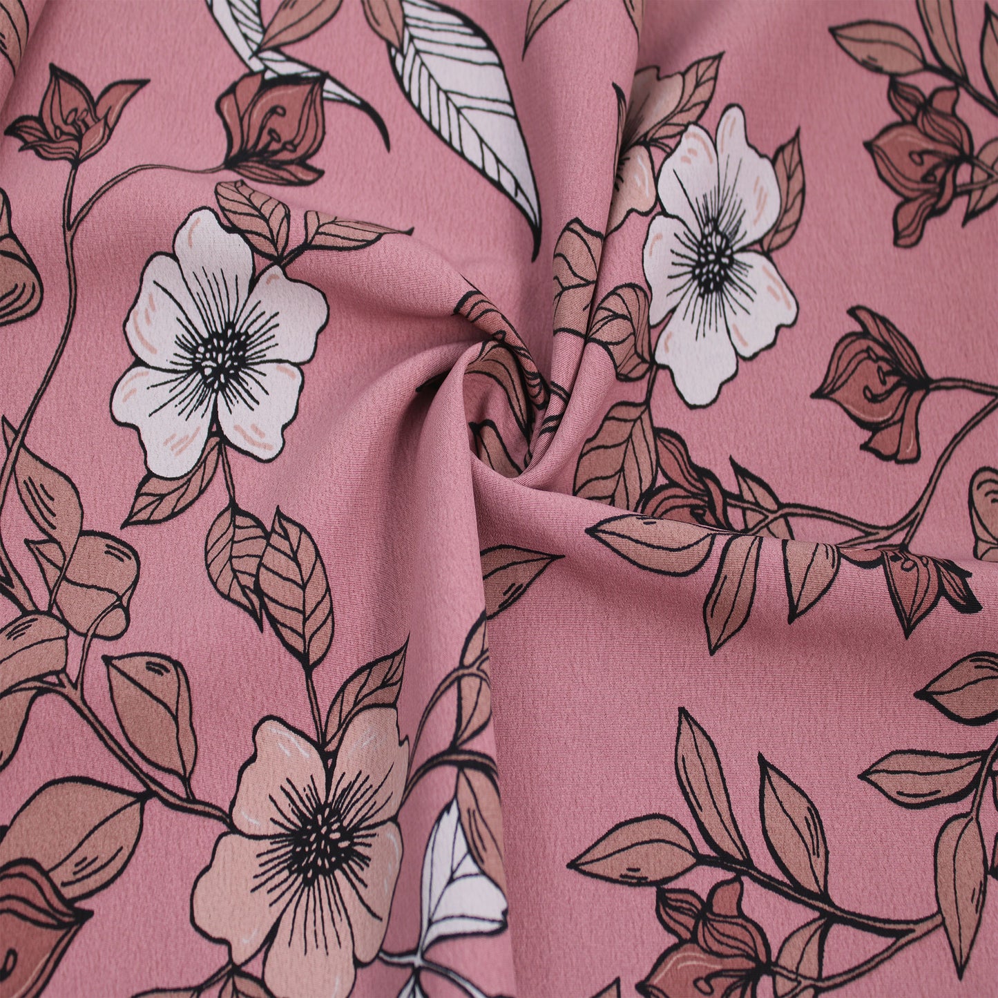P-2905-754-MAUVE-LATTE - PRINTED POLY MOROCCAN 100% POLY