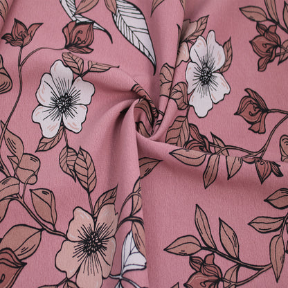 P-2905-754-MAUVE-LATTE - PRINTED POLY MOROCCAN 100% POLY