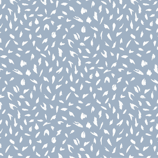 P-2908-456-STERLING-BLUE-OFF-WHITE - PRINTED STRETCH SATIN 100% POLY