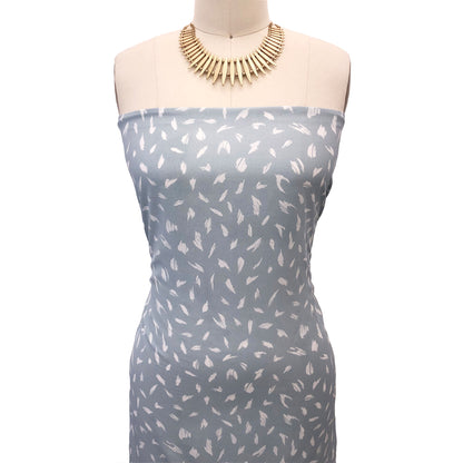 P-2908-754-STERLING-BLUE-OFF-WHITE - PRINTED POLY MOROCCAN 100% POLY