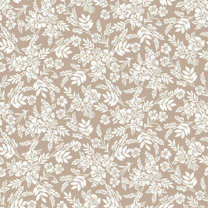 P-2920-456-STONE-OFFWHITE - PRINTED STRETCH SATIN 100% POLY
