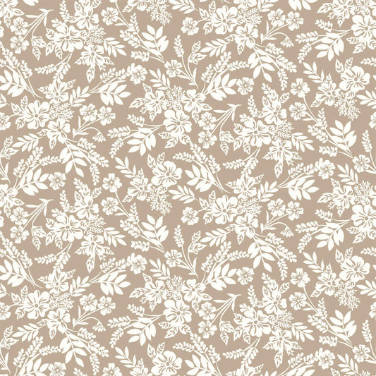 P-2920-456-STONE-OFFWHITE - PRINTED STRETCH SATIN 100% POLY