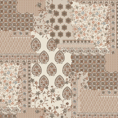 P-2934-800-TAN-CLAY - PRINTED VENEZIA 92% POLY 8% SPANDEX