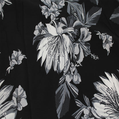 P-2947-754-BLACK-GREY - PRINTED POLY MOROCCAN 100% POLY