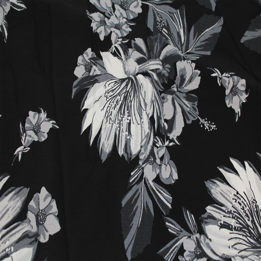 P-2947-754-BLACK-GREY - PRINTED POLY MOROCCAN 100% POLY