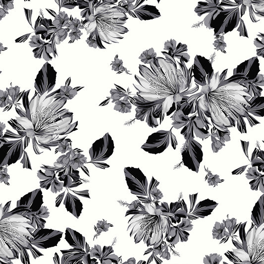 P-2947-754-OFFWHITE-GREY - PRINTED POLY MOROCCAN 100% POLY