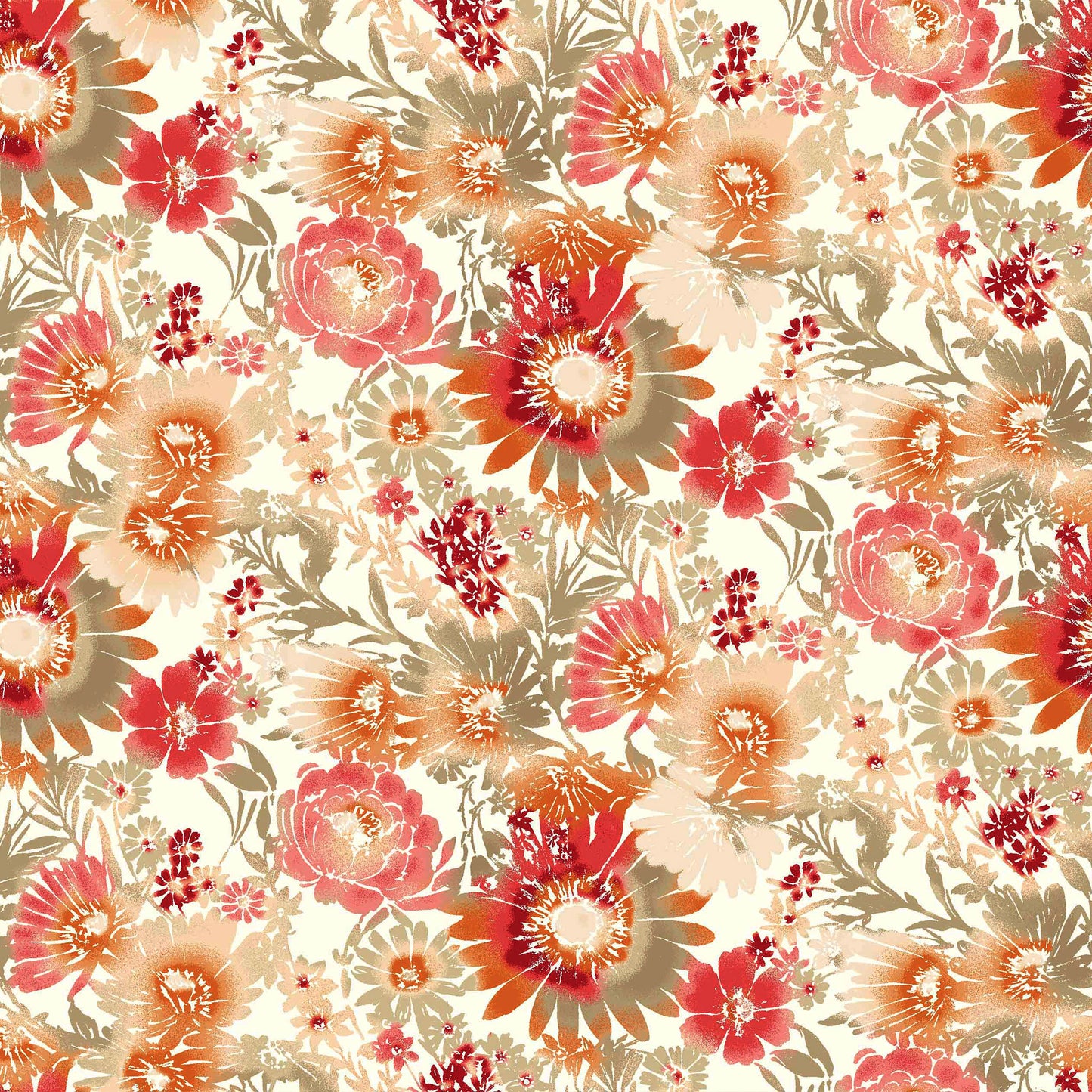 P-295-HVY-RSJ-OFFWHITE-CORAL - PRINT RSJ 95% RAYON 5% SPANDEX JERSEY