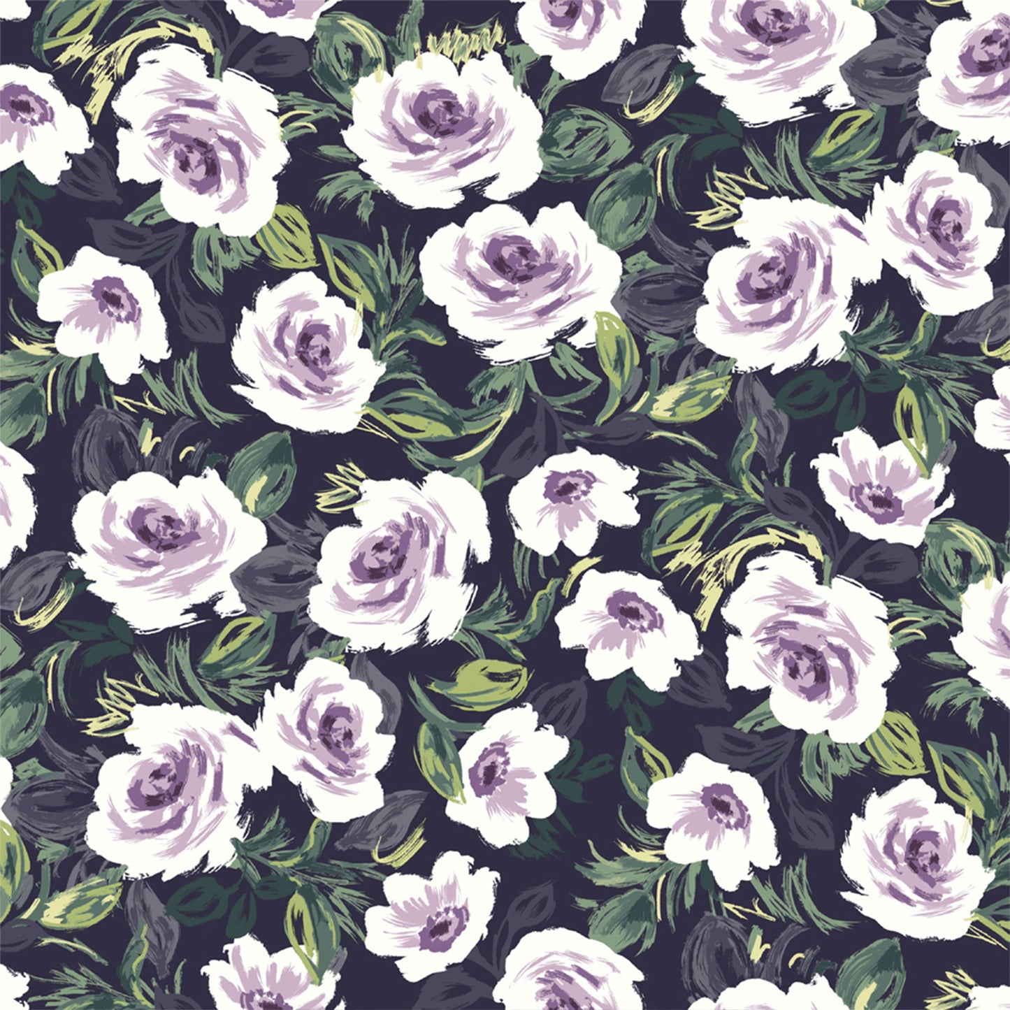 P-2963-504-INDIGO-PURPLE-LILAC - PRINTED WOOL DOBBY 100% POLYESTER