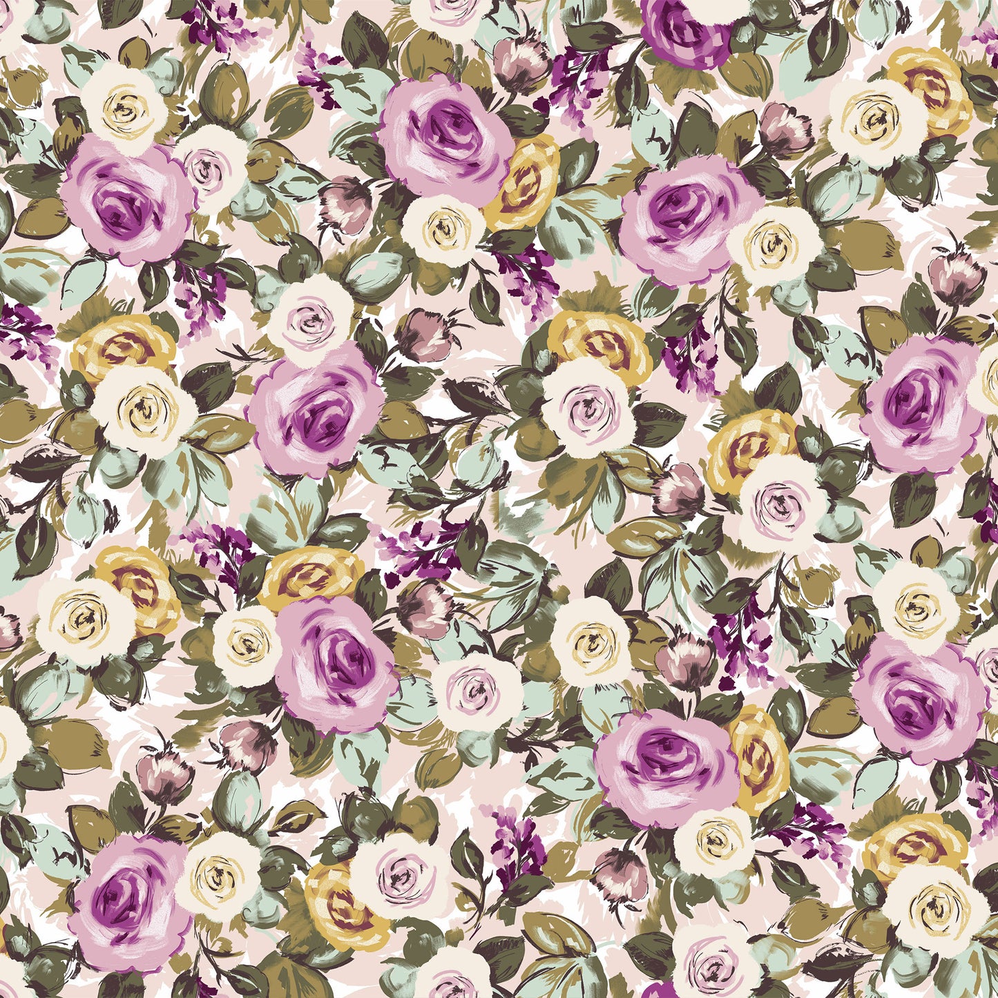 P-2964-504-BLUSH-PINK - PRINTED WOOL DOBBY 100% POLYESTER