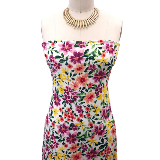 P-2965-668-OFF-WHITE-CORAL - PRINTED DTY 92% POLY 8% SPANDEX DTY DOUBLE SIDED BRUSH