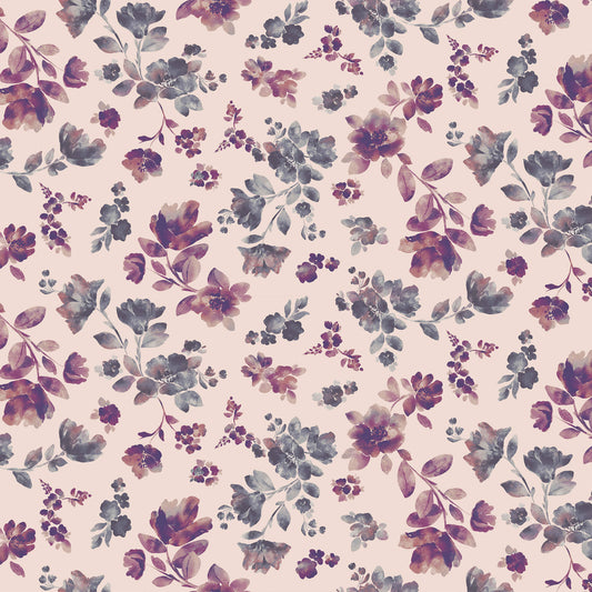 P-2982-504-BLUSH-ROSE - PRINTED WOOL DOBBY 100% POLYESTER