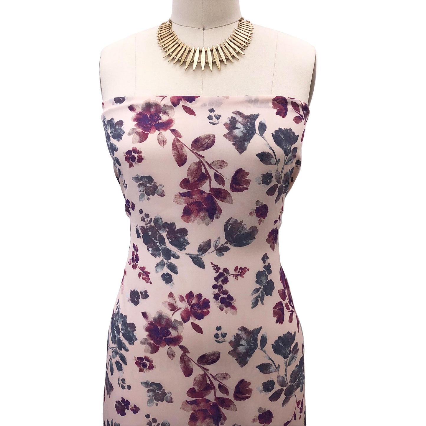 P-2982-504-BLUSH-ROSE - PRINTED WOOL DOBBY 100% POLYESTER