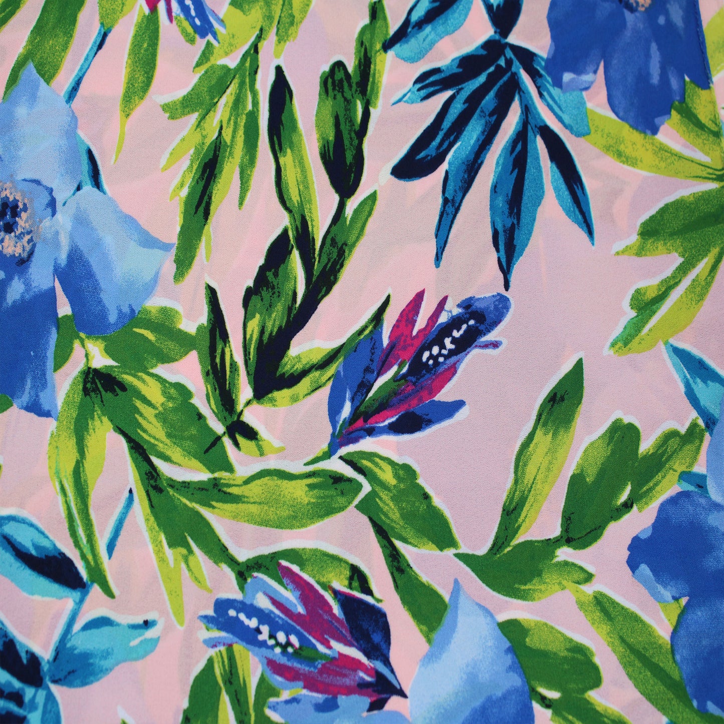 P-2983-504-BLUSH-BLUE - PRINTED WOOL DOBBY 100% POLYESTER