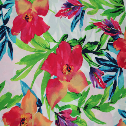 P-2983-504-OFF-WHITE-NECTARINE - PRINTED WOOL DOBBY 100% POLYESTER