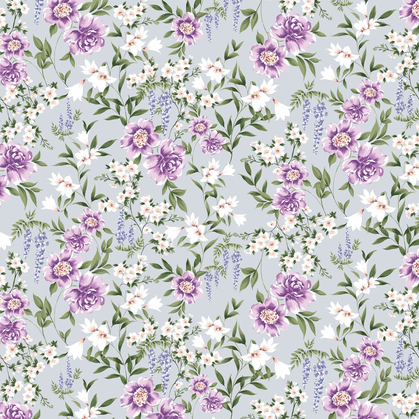 P-2984-754-PALE-BLUE-ORCHID - PRINTED POLY MOROCCAN 100% POLY