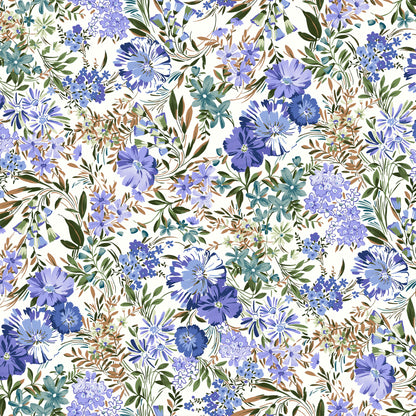 P-2985-504-OFF-WHITE-PERI - PRINTED WOOL DOBBY 100% POLYESTER