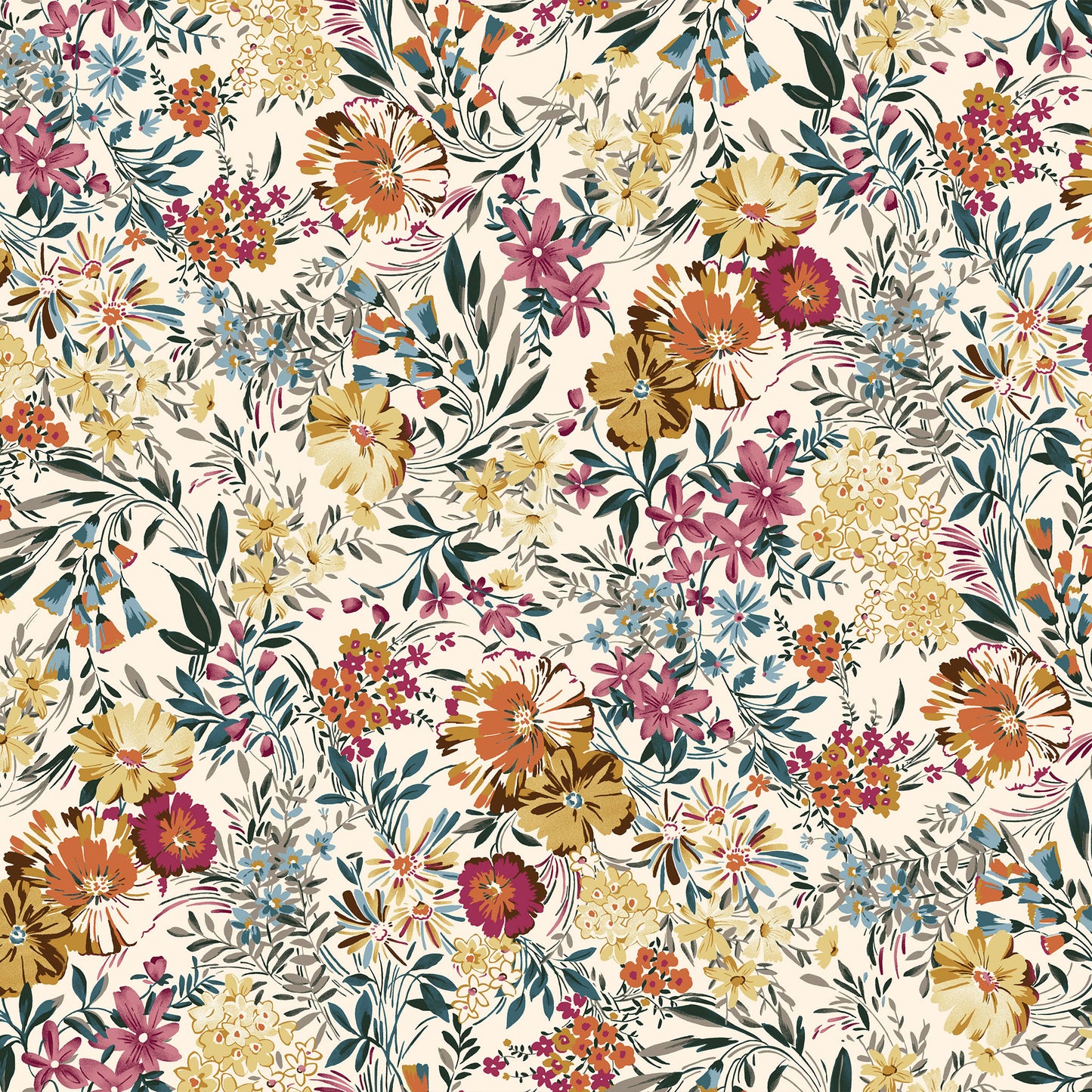 P-2985-504-TAN-GOLDEN-GLOW - PRINTED WOOL DOBBY 100% POLYESTER