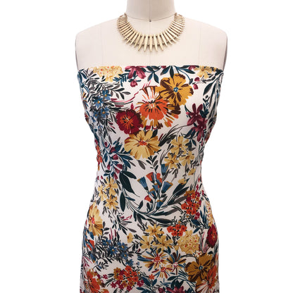 P-2985-504-TAN-GOLDEN-GLOW - PRINTED WOOL DOBBY 100% POLYESTER