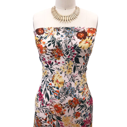 P-2985-636-TAN-GOLDEN-GLOW - PRINTED CREPON 100% RAYON CREPON