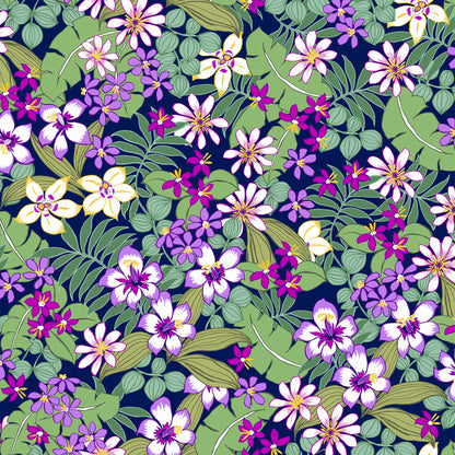 P-2986-501-NAVY-VIOLET - PRINTED 100% POLYESTER HI MULTI CHIFFON WASH