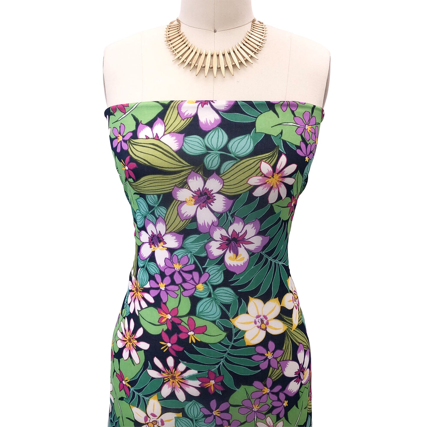 P-2986-501-NAVY-VIOLET - PRINTED 100% POLYESTER HI MULTI CHIFFON WASH