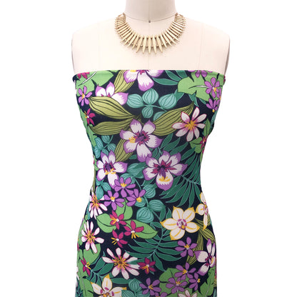 P-2986-501-NAVY-VIOLET - PRINTED 100% POLYESTER HI MULTI CHIFFON WASH