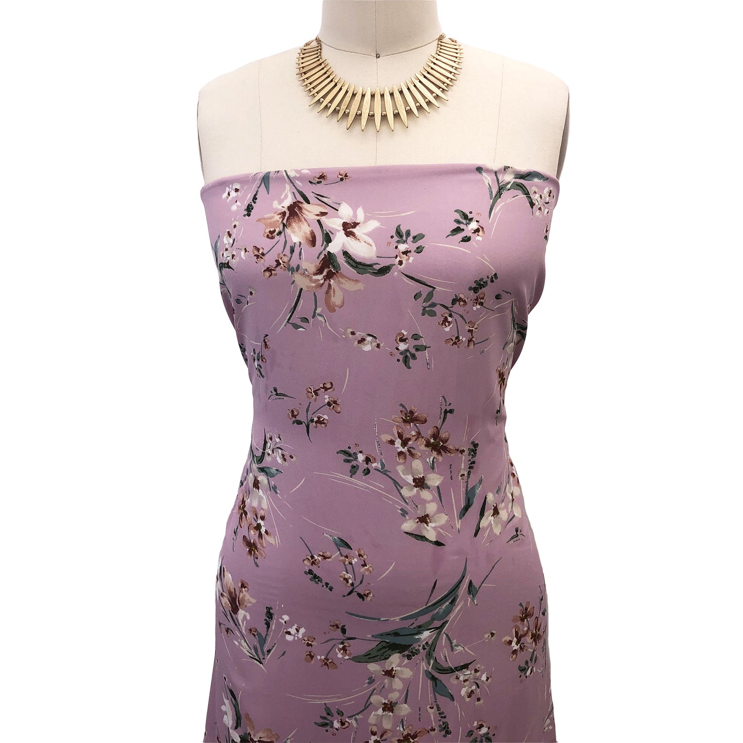 P-2988-504-PALE-LILAC-SAND - PRINTED WOOL DOBBY 100% POLYESTER