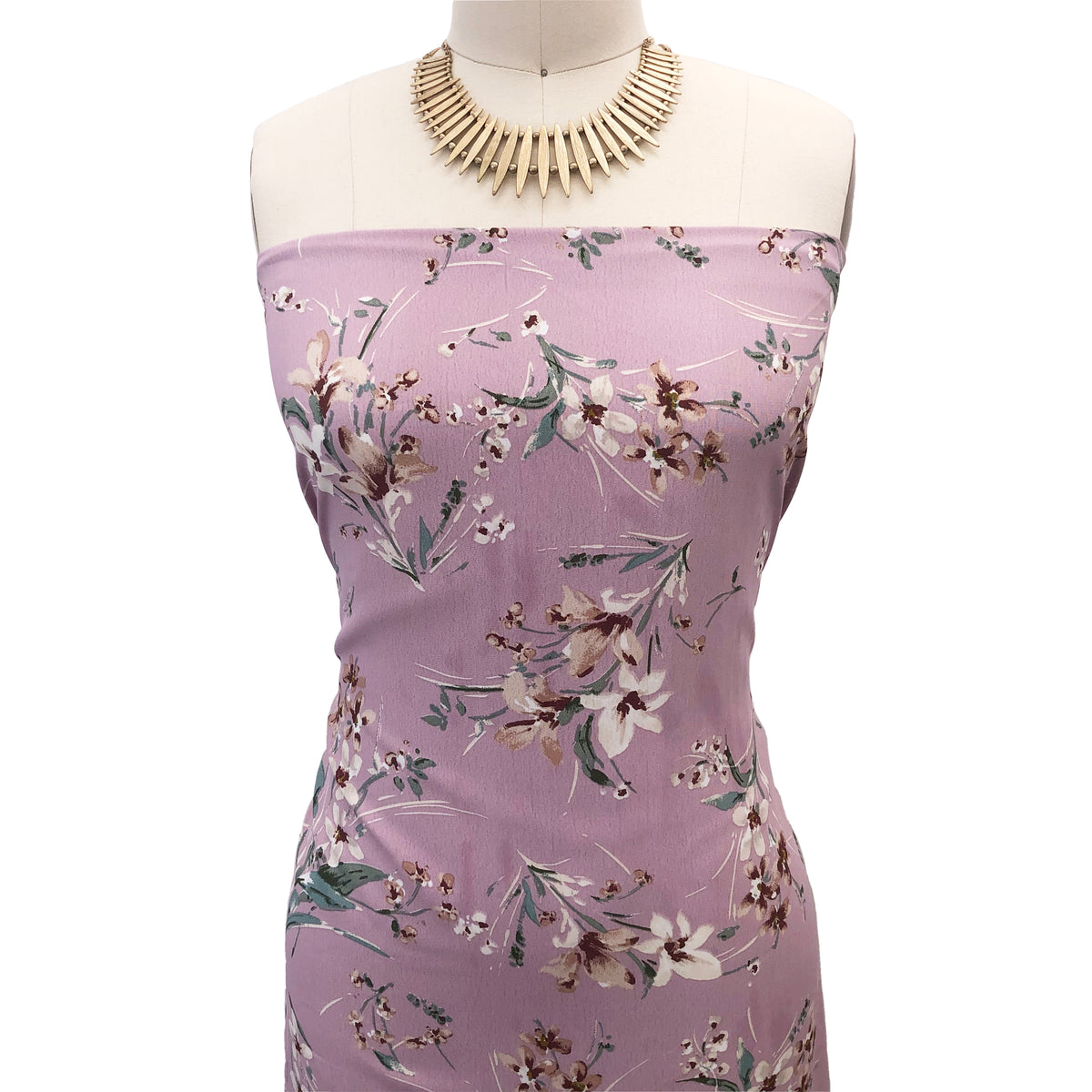 P-2988-754-IVORY-MAUVE - PRINTED POLY MOROCCAN 100% POLY