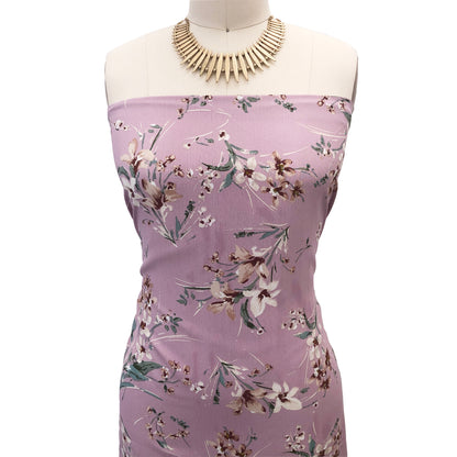 P-2988-754-IVORY-MAUVE - PRINTED POLY MOROCCAN 100% POLY