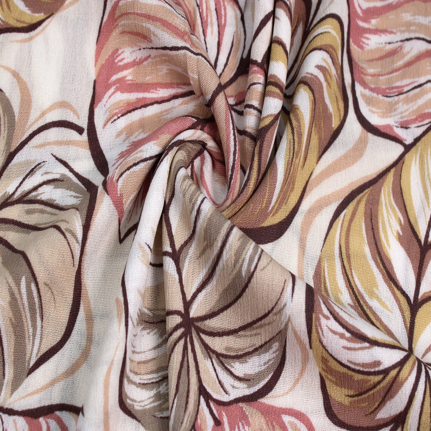 P-2989-636-ECRU-BLUSH PRINTED CREPON 100% RAYON CREPON
