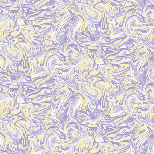 P-2990-456-LAVENDER-MINT - PRINTED STRETCH SATIN 100% POLY