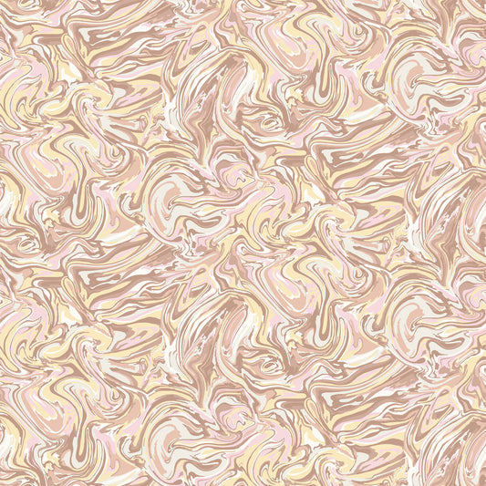 P-2990-456-ROSE-GOLD-PINK - PRINTED STRETCH SATIN 100% POLY