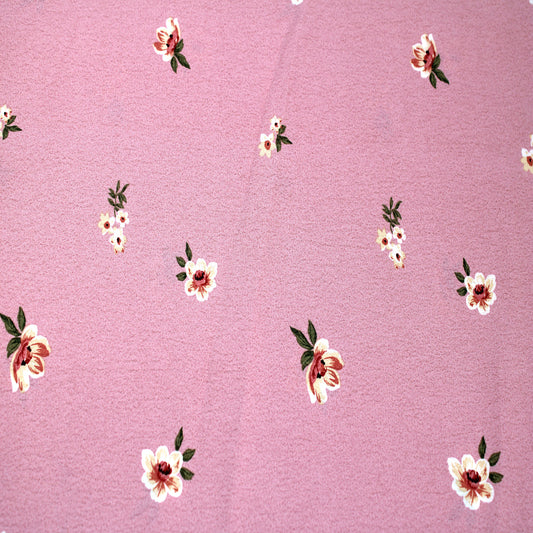 P-2995-754-PINK-PALE-YELLOW - PRINTED POLY MOROCCAN 100% POLY