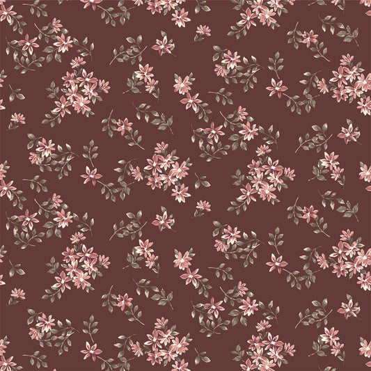 P-3000-456-ANTIQUE-MAUVE-BLUSH - PRINTED STRETCH SATIN 100% POLY