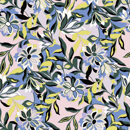 P-3004-800-BLUSH-EVERGREEN - PRINTED VENEZIA 92% POLY 8% SPANDEX