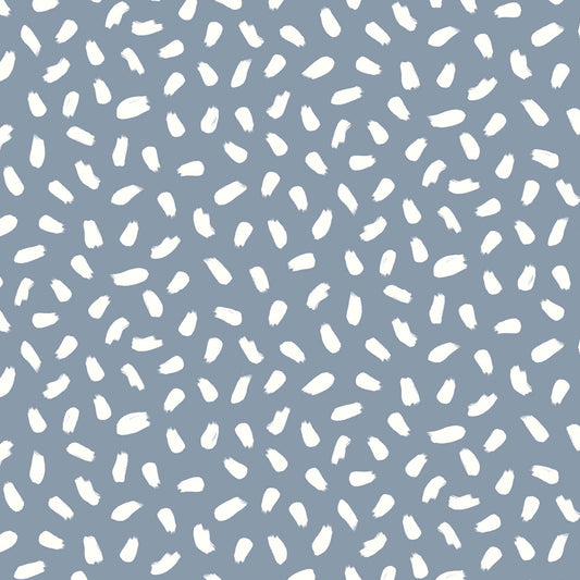 P-3012-668-DUSTY-BLUE-OFF-WHITE - PRINTED DTY 92% POLY 8% SPANDEX DTY DOUBLE SIDED BRUSH
