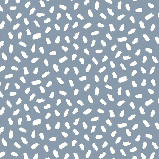P-3012-754-DUSTY-BLUE-OFF-WHITE - PRINTED POLY MOROCCAN 100% POLY