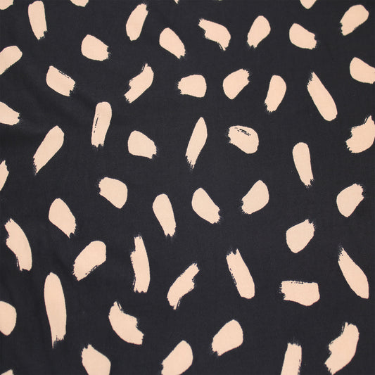 P-3013-800-BLACK-SAND - PRINTED VENEZIA 92% POLY 8% SPANDEX