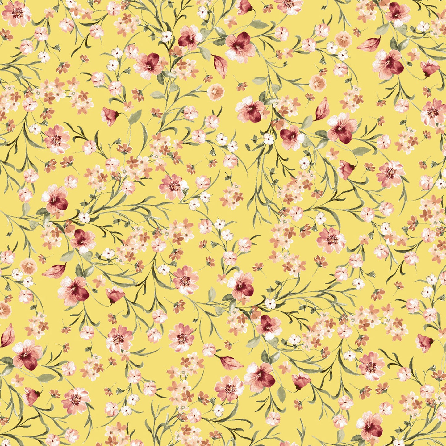 P-3018-501-BUTTERCUP-PEACH - PRINTED 100% POLYESTER HI MULTI CHIFFON WASH