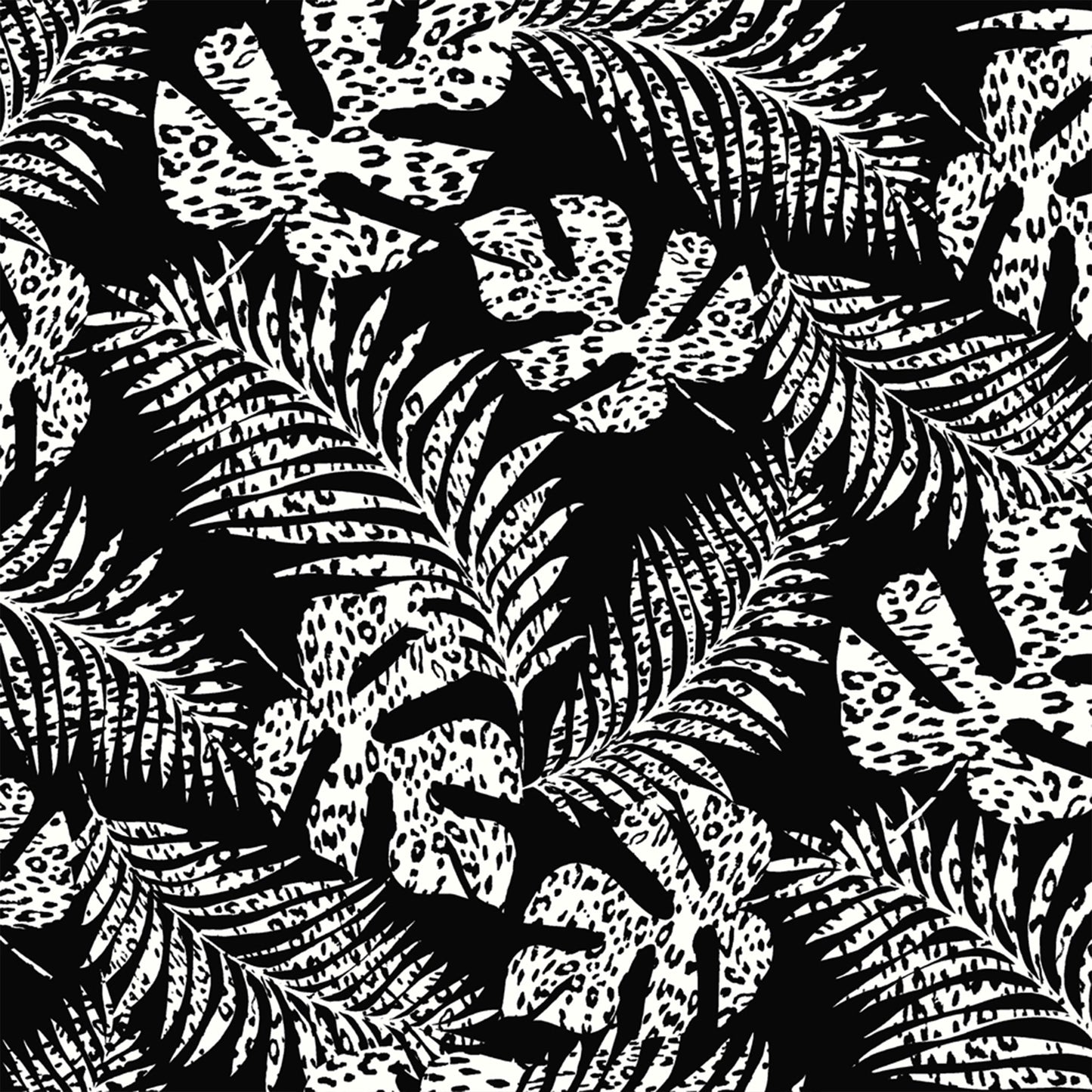 P-3022-754-BLACK-OFFWHITE - PRINTED POLY MOROCCAN 100% POLY