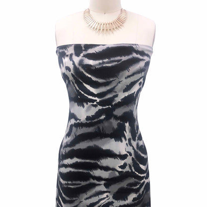 P-3024-450-GREY-BLACK - PRINTED ITY 96% POLY 4% SPANDEX