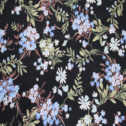P-3058-800-BLACK-BLUE - PRINTED VENEZIA 92% POLY 8% SPANDEX