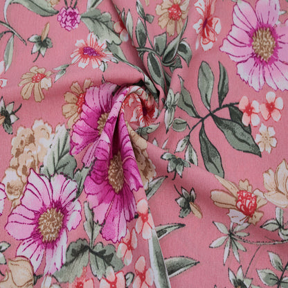 P-3059-754-DUSTY-PINK-MAGENTA - PRINTED POLY MOROCCAN 100% POLY