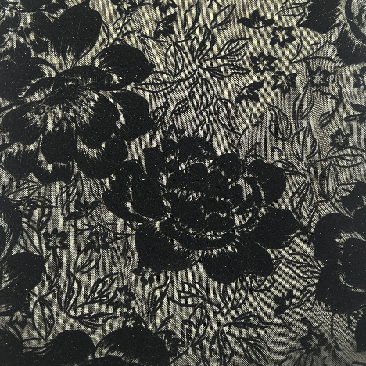 P-3061-453-BLACK - PRINTED POLY POWER MESH FLOCKING 92% POLY 8% SPANDEX
